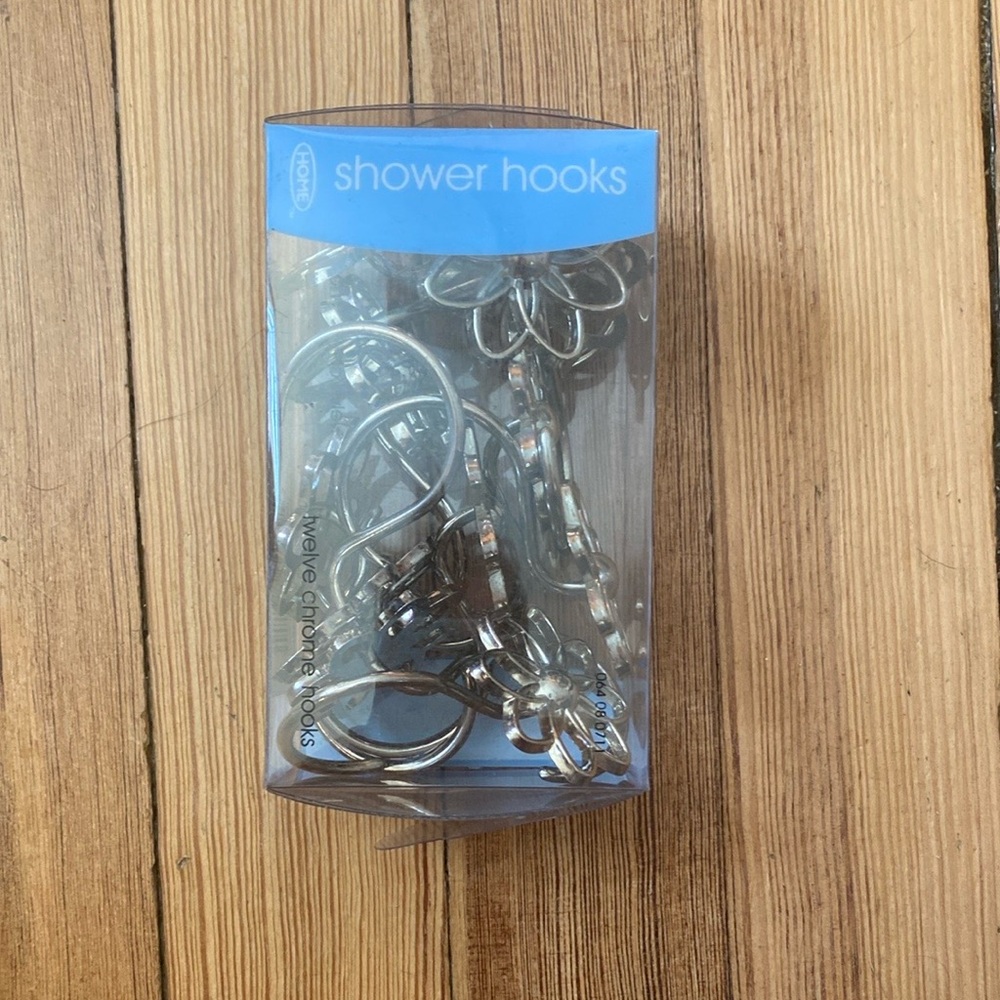 Target 12-‎ pack decorative silver shower curtain hooks